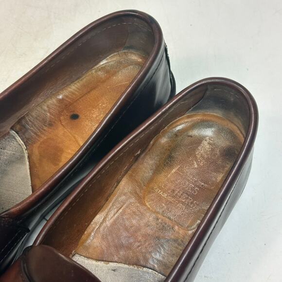 RESOLED Alden x Brooks Bros 763 Unlined Shell Cordovan Penny Loafer LHS 9 C main image 5